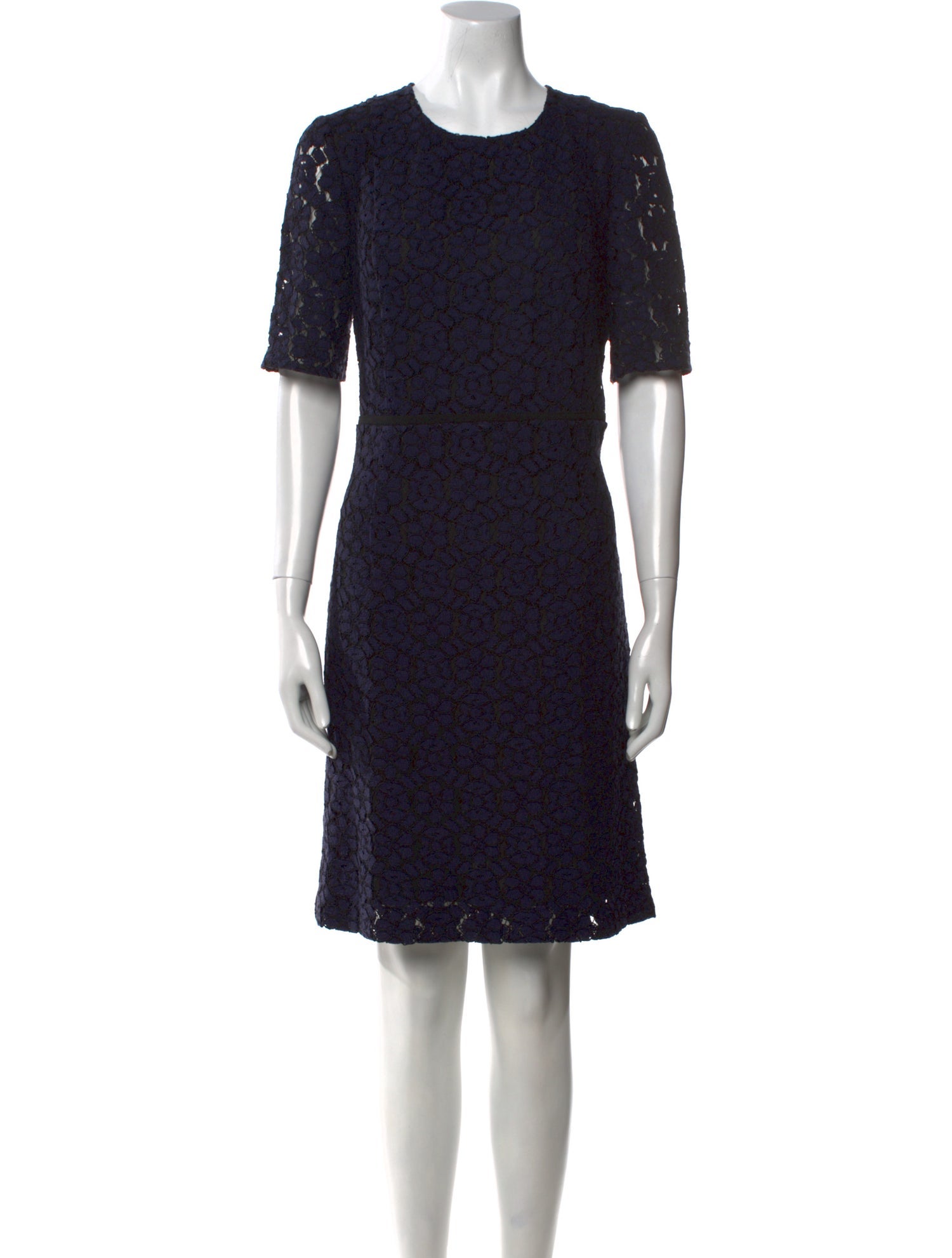 Judith & Charles Crew Neck Knee-Length Dress