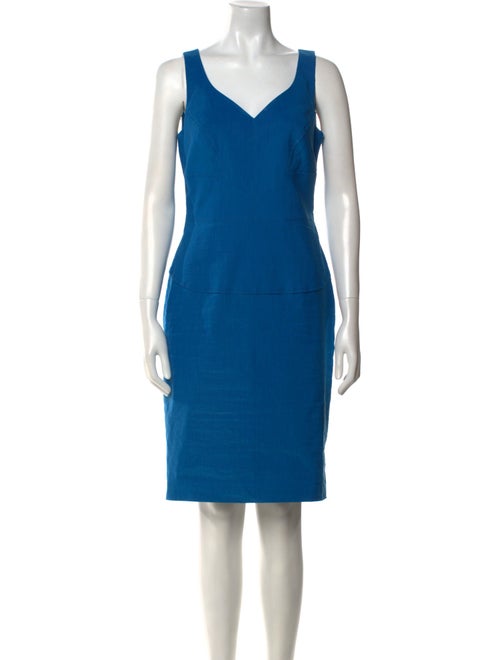 Judith & Charles V-Neck Knee-Length Dress