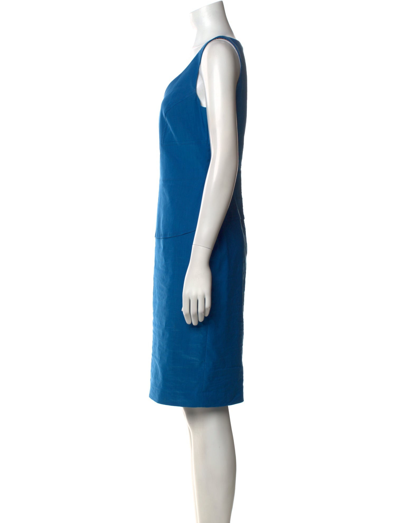 Judith & Charles V-Neck Knee-Length Dress