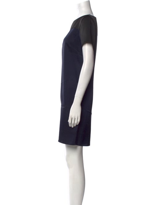 Judith & Charles Bateau Neckline Mini Dress