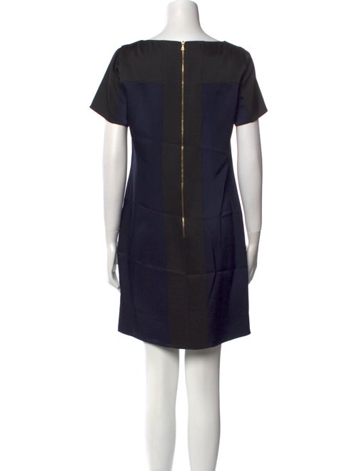 Judith & Charles Bateau Neckline Mini Dress