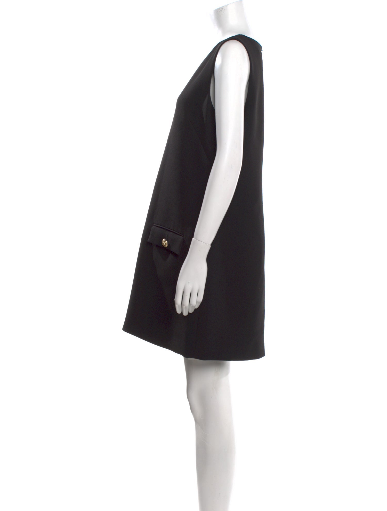 Judith & Charles V-Neck Mini Dress