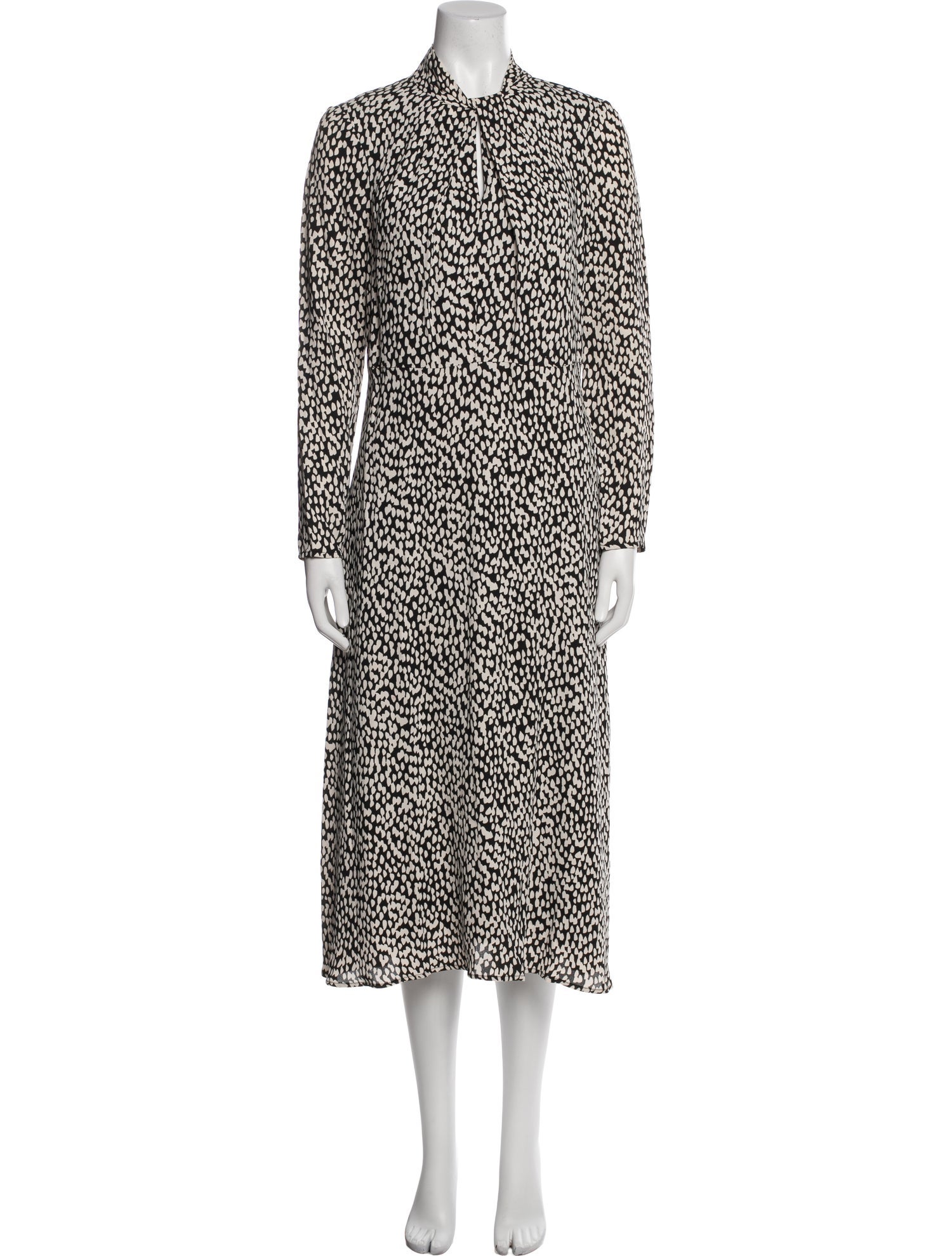 Judith & Charles Animal Print Long Dress