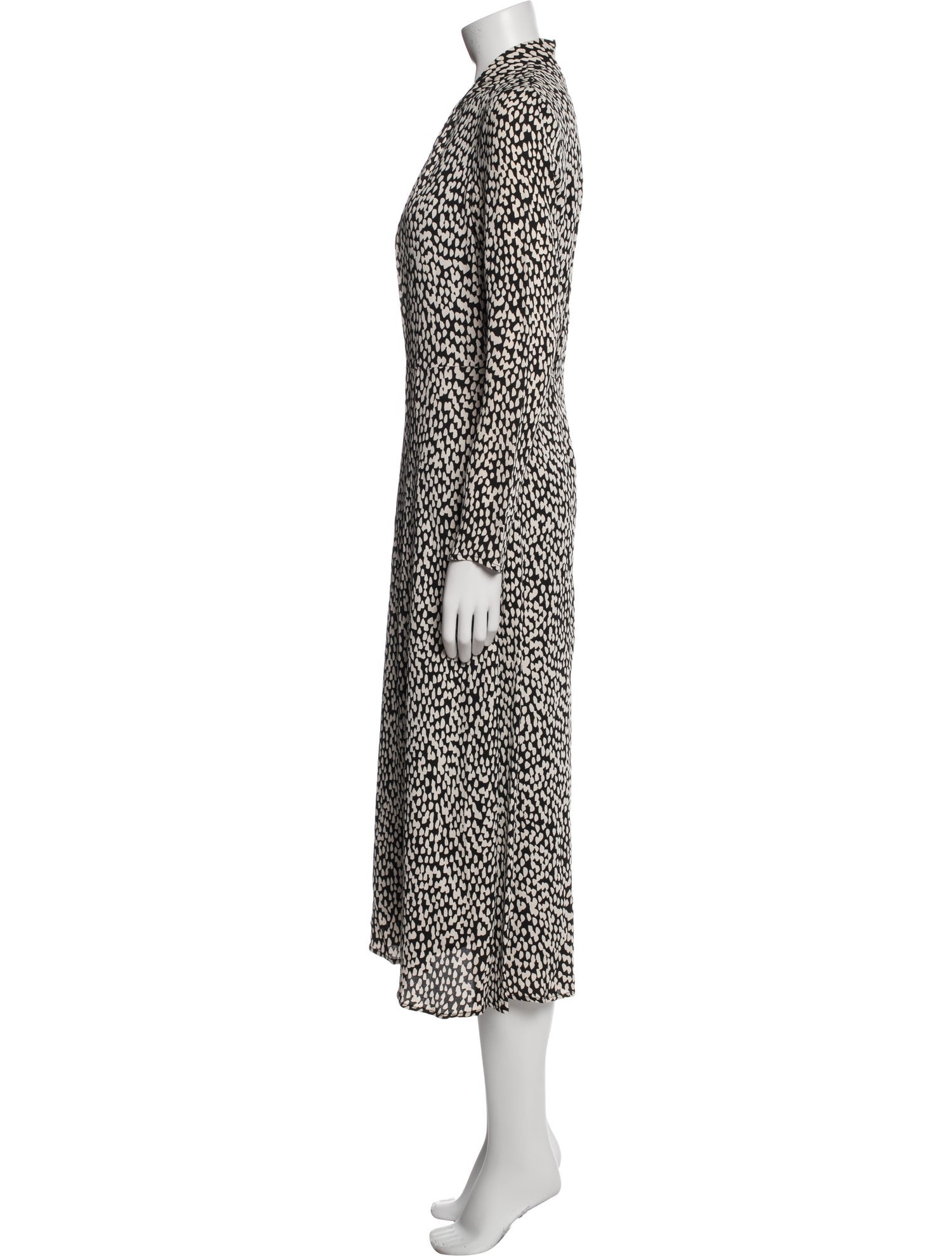 Judith & Charles Animal Print Long Dress