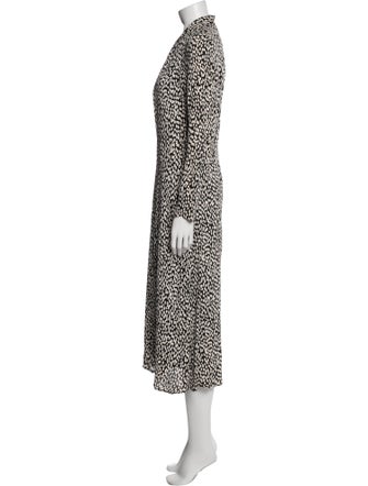 Judith & Charles Animal Print Long Dress