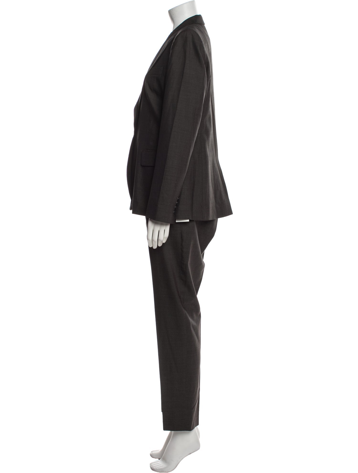 Judith & Charles Virgin Wool Pantsuit