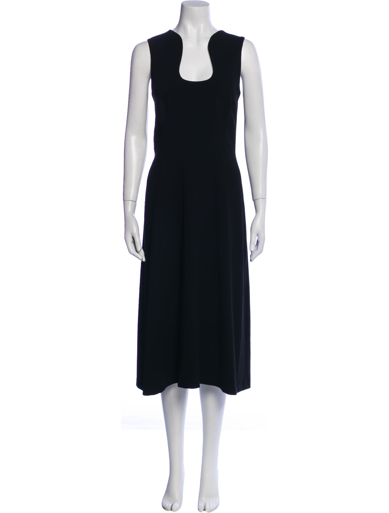 Judith & Charles Scoop Neck Midi Length Dress