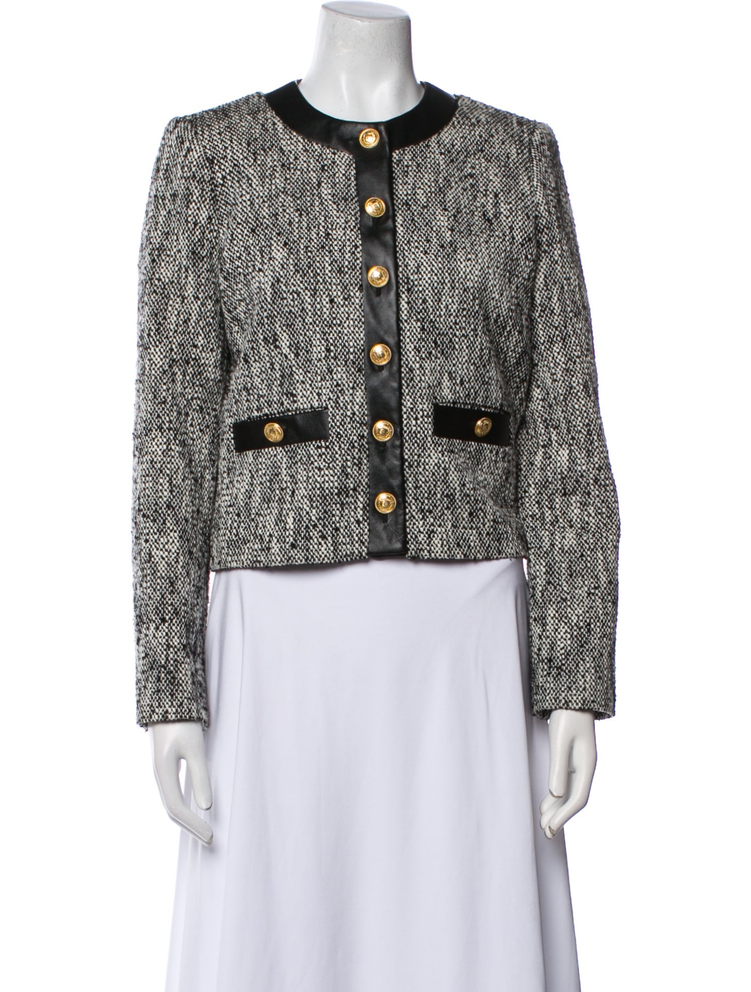 Judith & Charles Tweed Pattern Evening Jacket