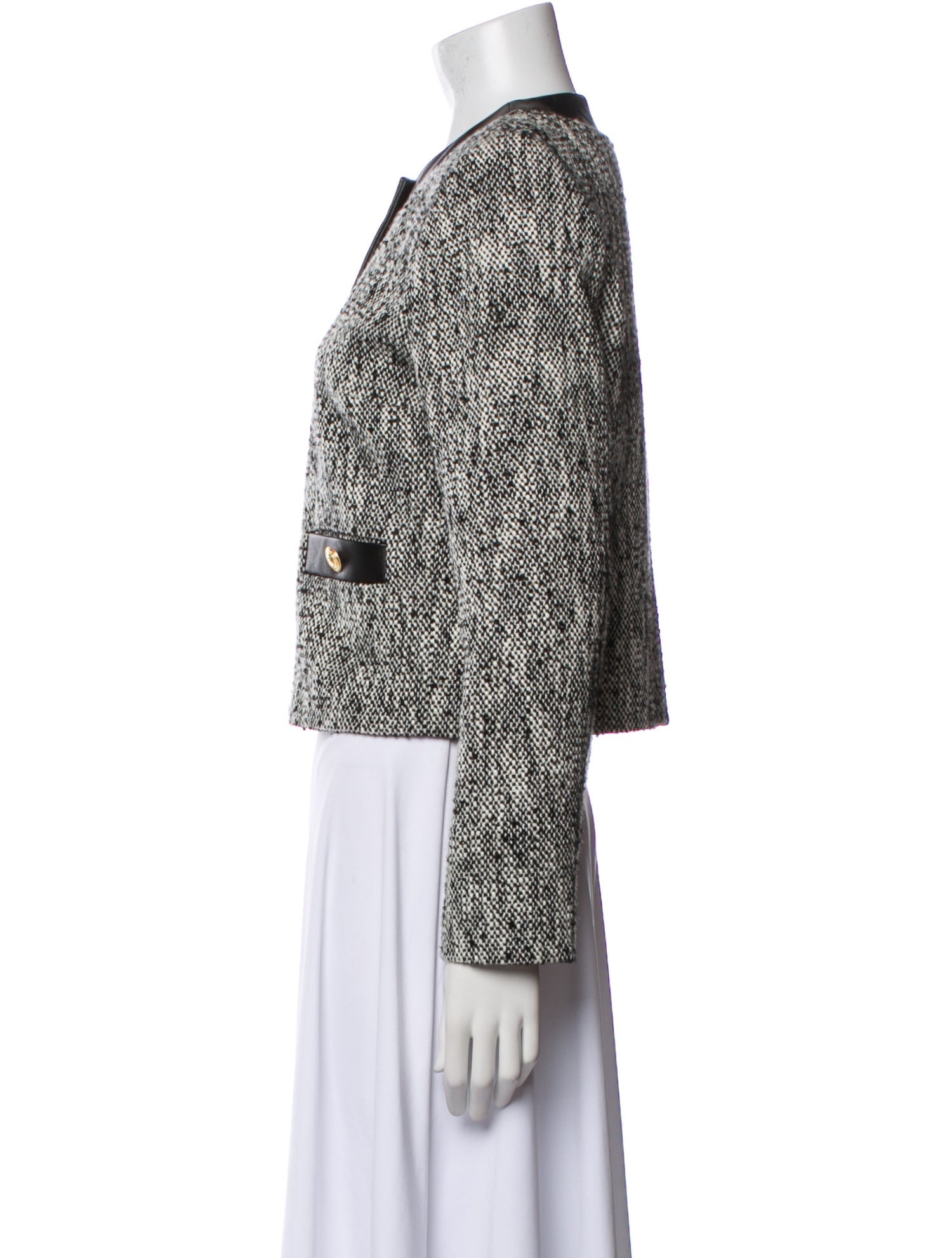 Judith & Charles Tweed Pattern Evening Jacket