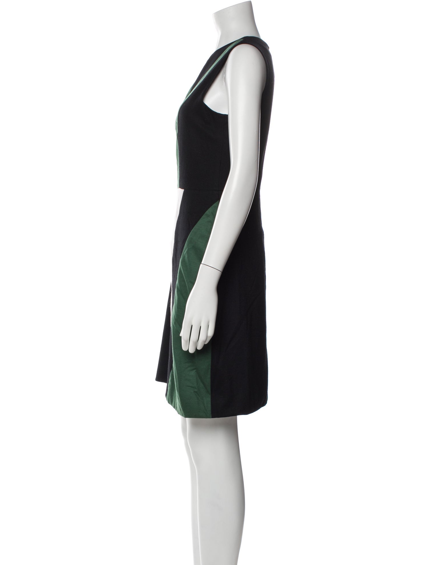 Judith & Charles Colorblock Pattern Mini Dress
