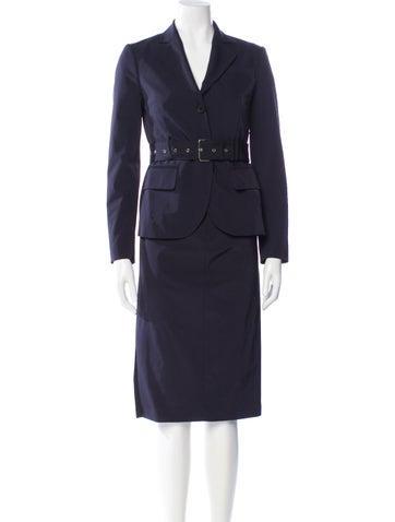 Pre-owned Judith & Charles Skirt Set In Blue