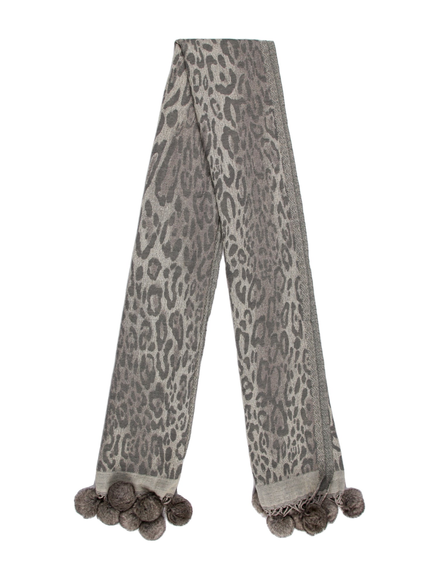 Jimmy Hourihan Wool Animal Print Scarf