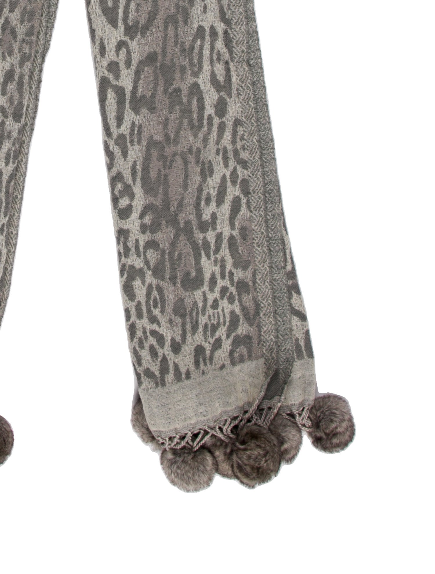 Jimmy Hourihan Wool Animal Print Scarf