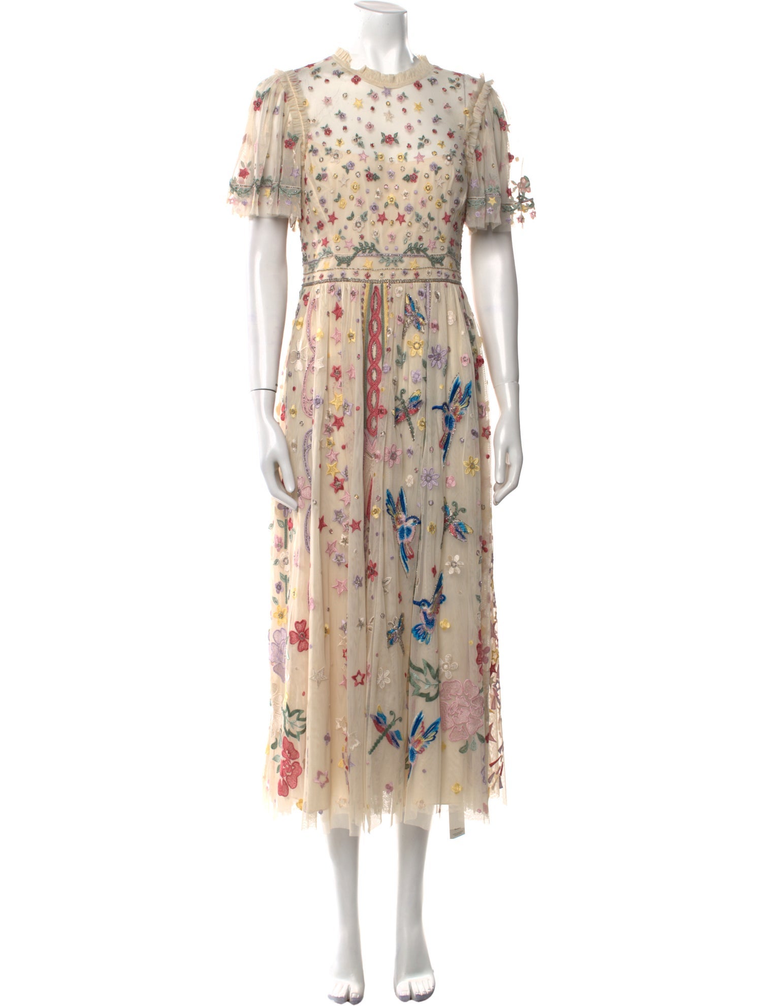 Jasmine Hemsley x Needle & Thread Floral Print Long Dress