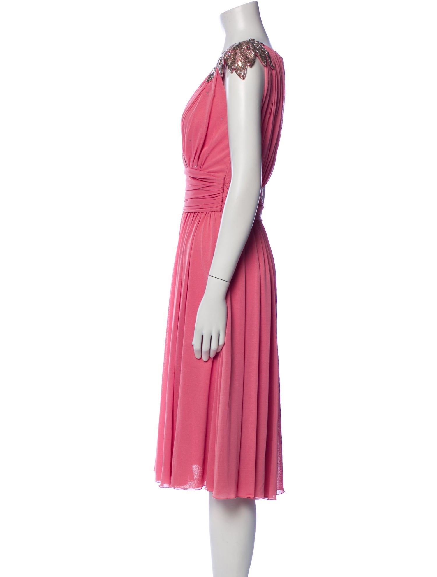 Jonathan Hitchcock V-Neck Knee-Length Dress