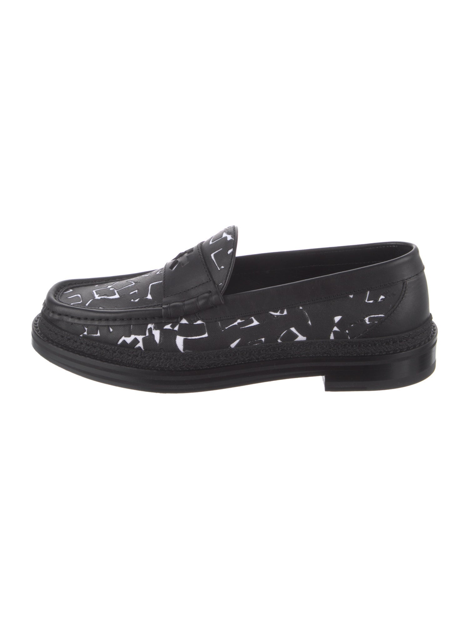Jimmy Choo x Eric Haze Curated by Poggy Leather Printed Loafers