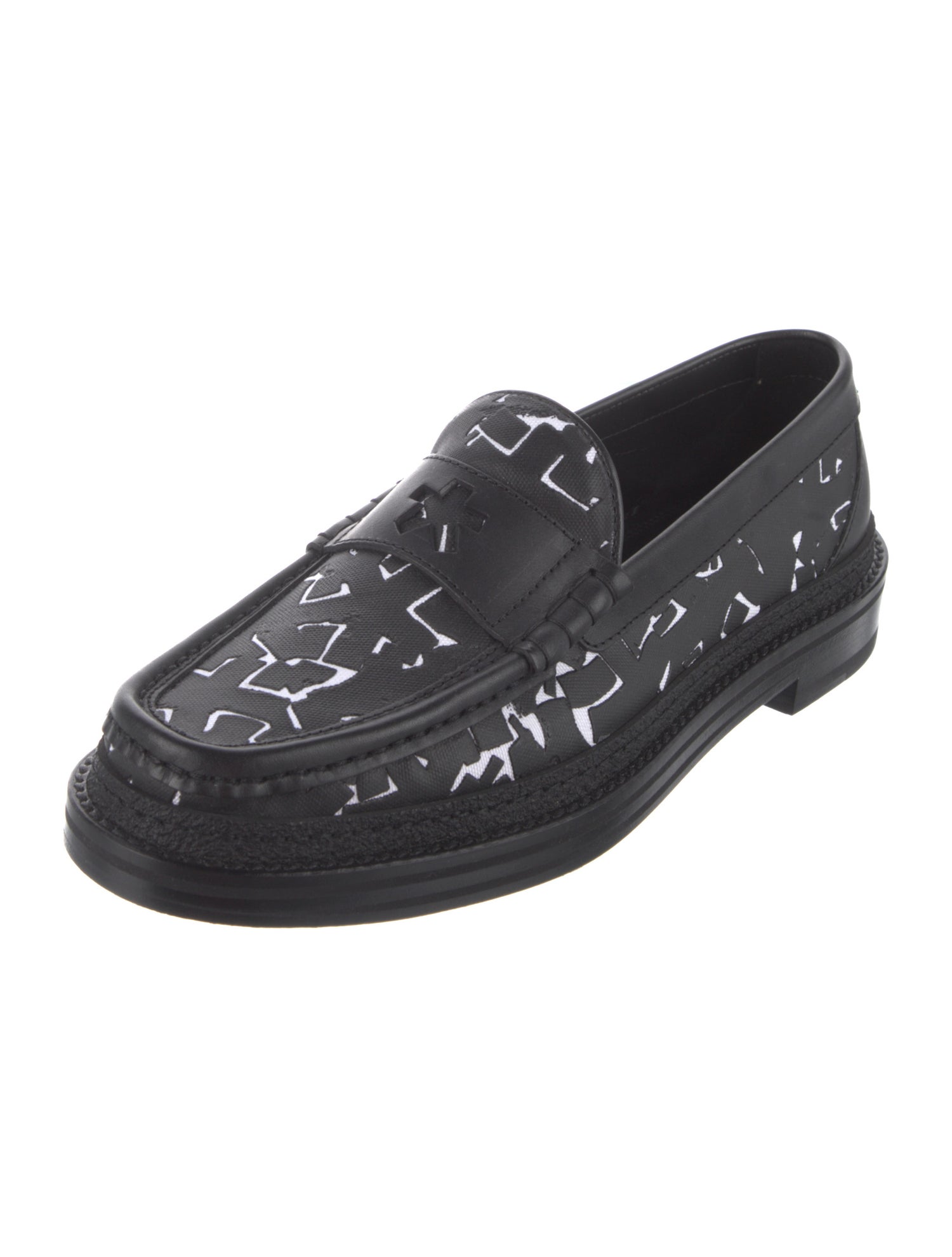 Jimmy Choo x Eric Haze Curated by Poggy Leather Printed Loafers