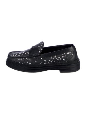 Jimmy Choo x Eric Haze Curated by Poggy Leather Printed Loafers