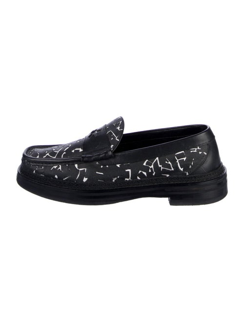 Jimmy Choo x Eric Haze Curated by Poggy Leather Printed Loafers