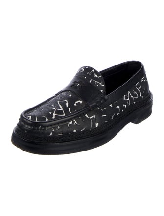 Jimmy Choo x Eric Haze Curated by Poggy Leather Printed Loafers