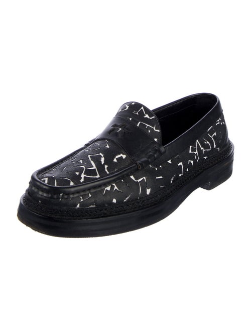 Jimmy Choo x Eric Haze Curated by Poggy Leather Printed Loafers