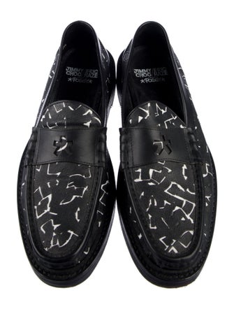Jimmy Choo x Eric Haze Curated by Poggy Leather Printed Loafers