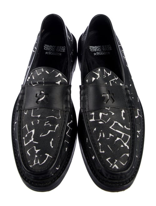 Jimmy Choo x Eric Haze Curated by Poggy Leather Printed Loafers