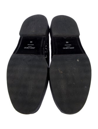 Jimmy Choo x Eric Haze Curated by Poggy Leather Printed Loafers