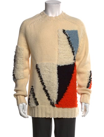 Jil Sander Wool Graphic Print Pullover