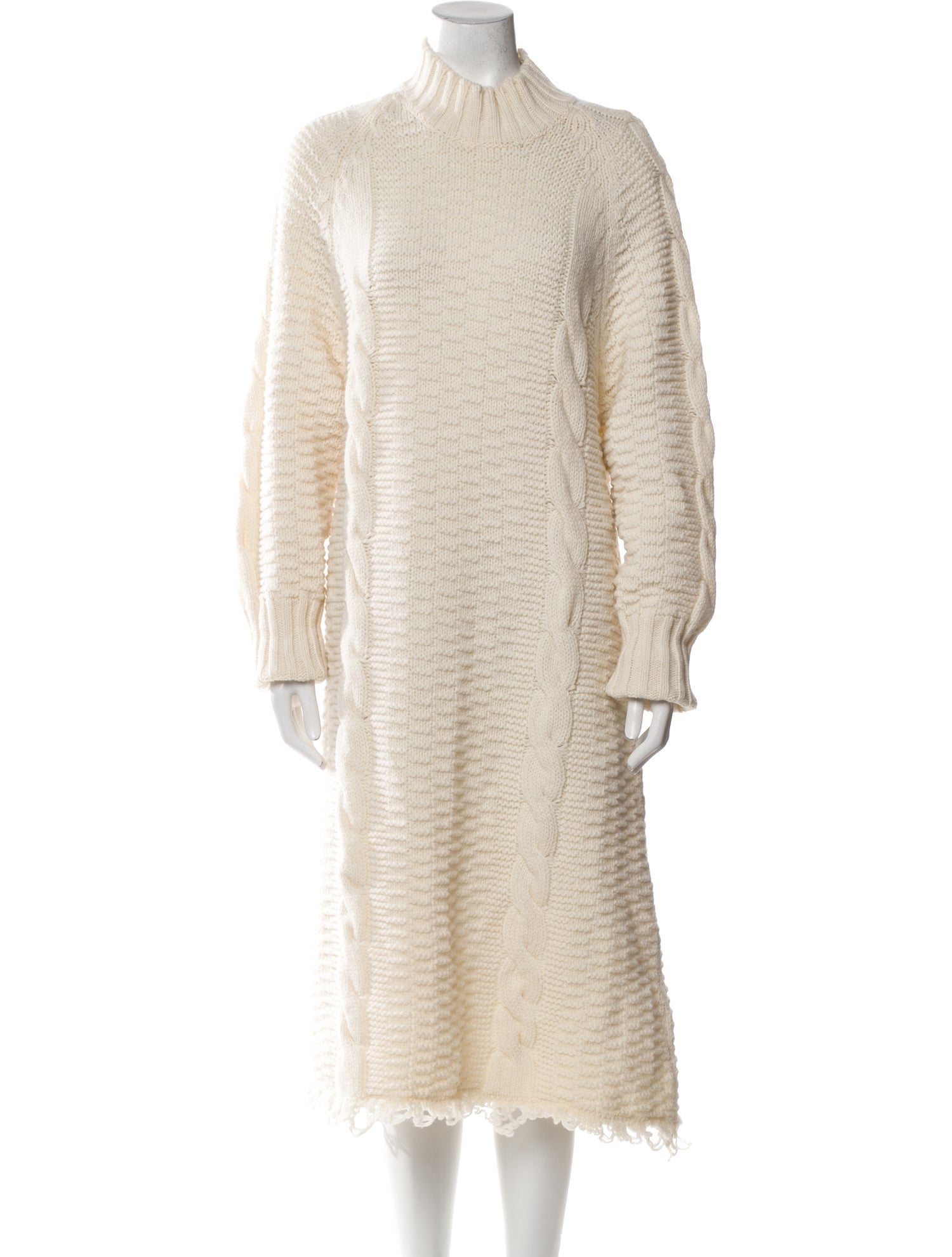 Jil Sander Wool Midi Length Dress