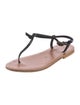 Doen & K.Jacques Leather Colorblock Pattern T-Strap Sandals