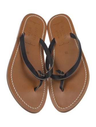 Doen & K.Jacques Leather Flip Flops