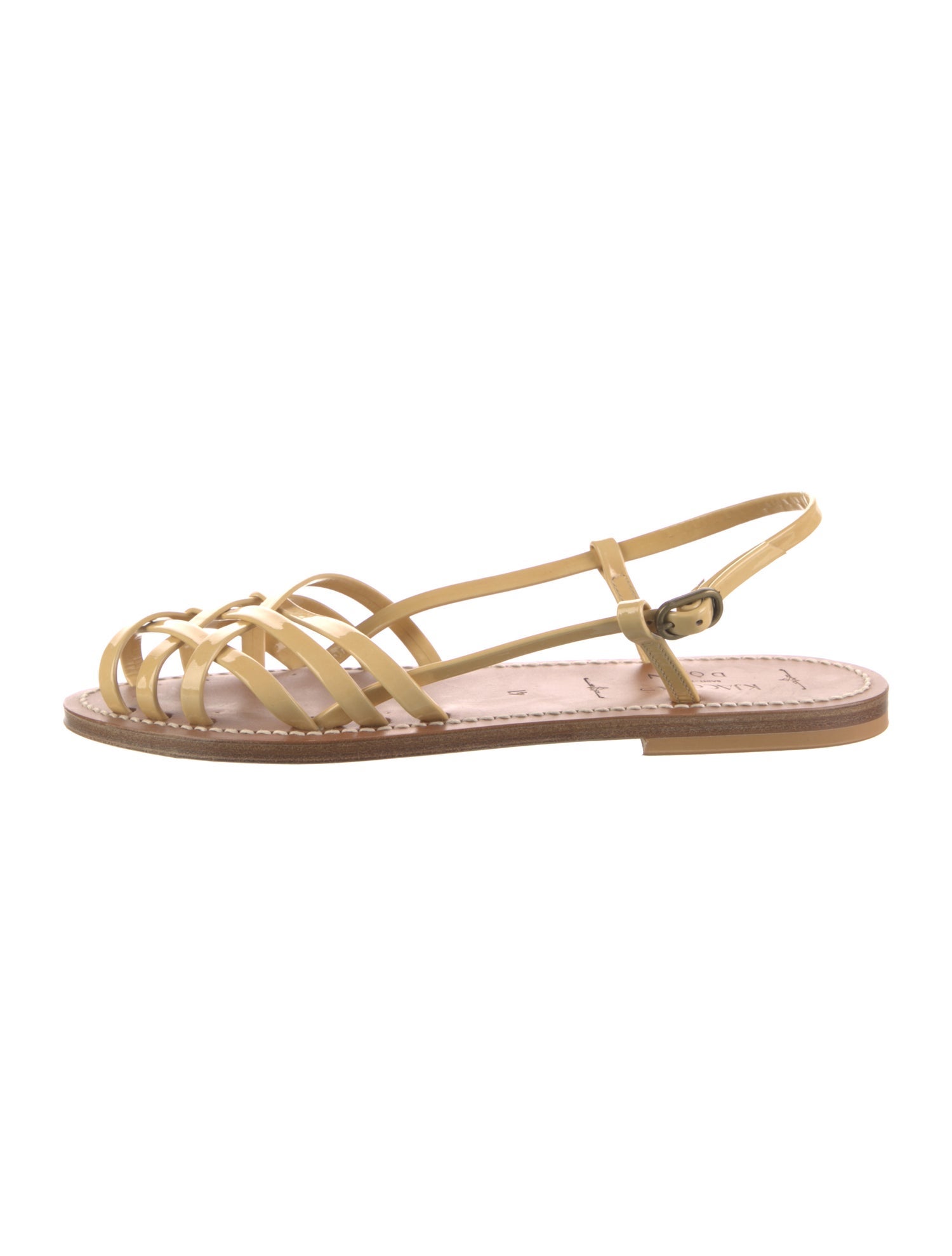 Doen & K.Jacques Leather Slingback Sandals