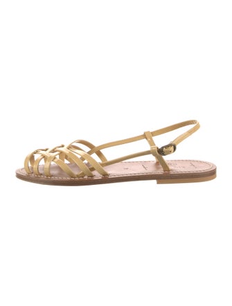 Doen & K.Jacques Leather Slingback Sandals