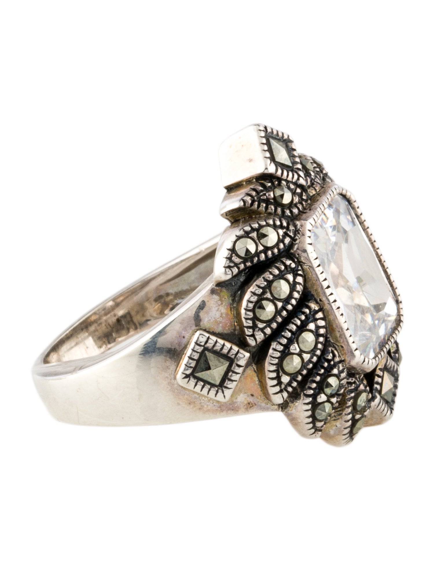 Judith Jack Crystal Cocktail Ring