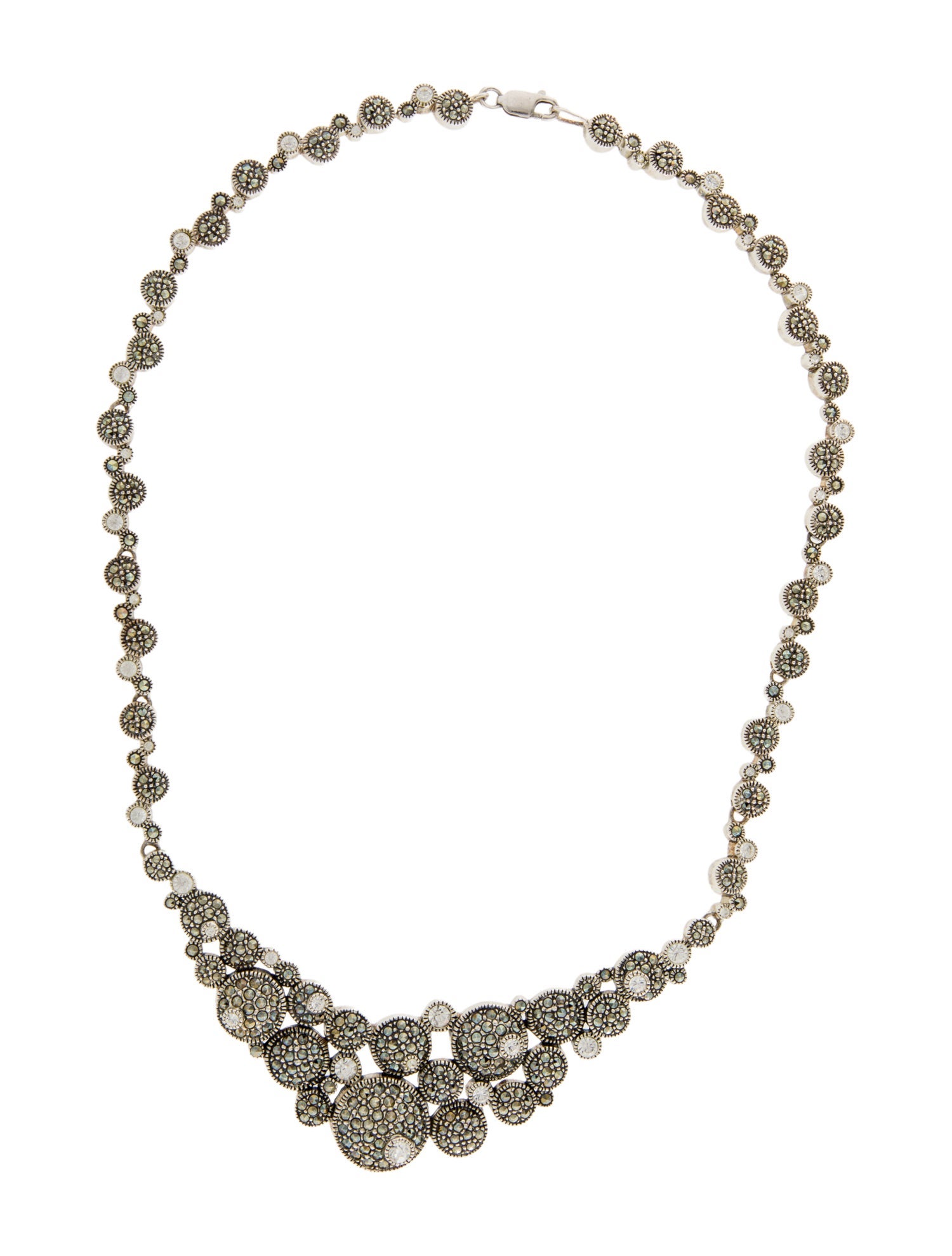 Judith Jack Marcasite & Cubic Zirconia Collar Necklace