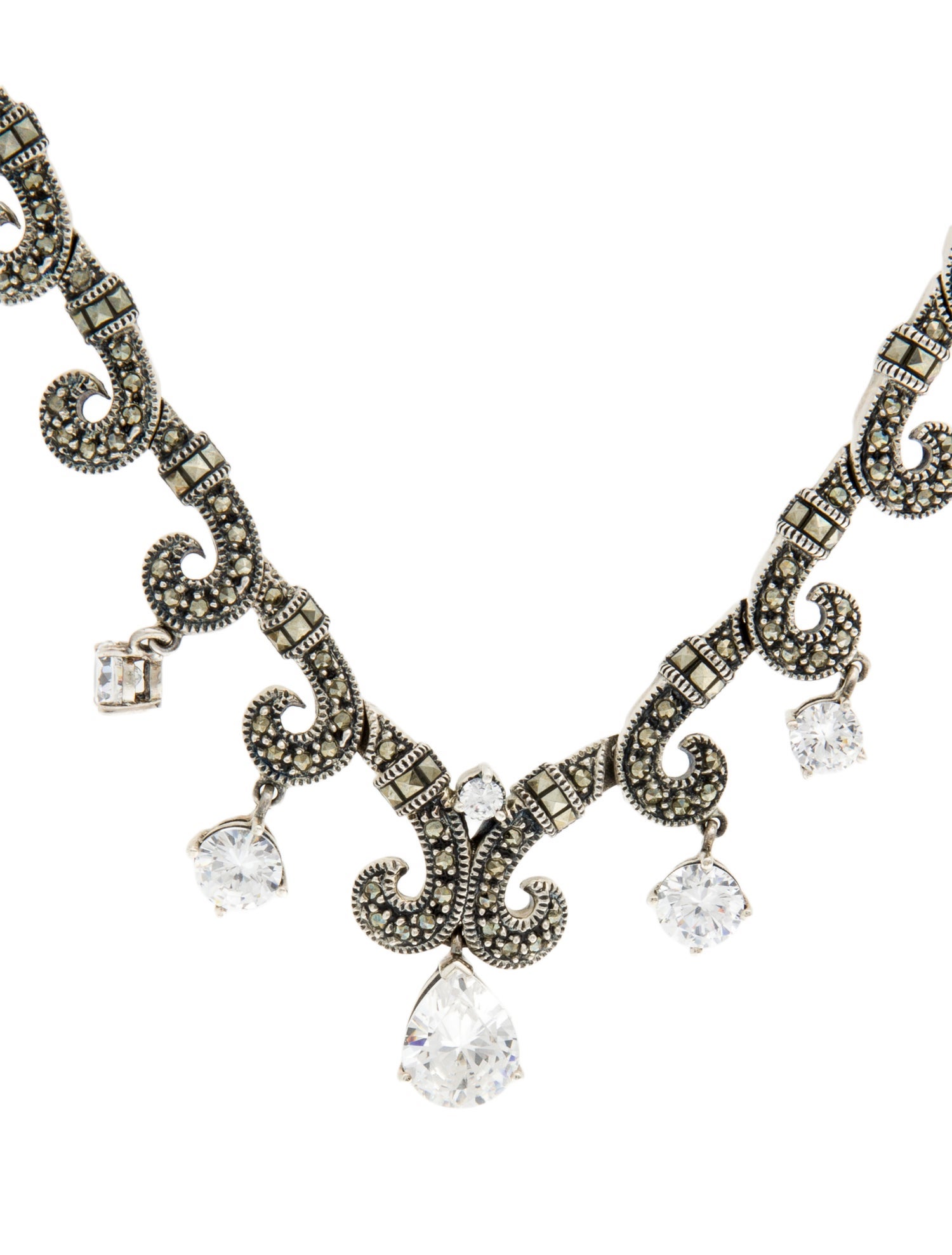 Judith Jack Cubic Zirconia Collar Necklace