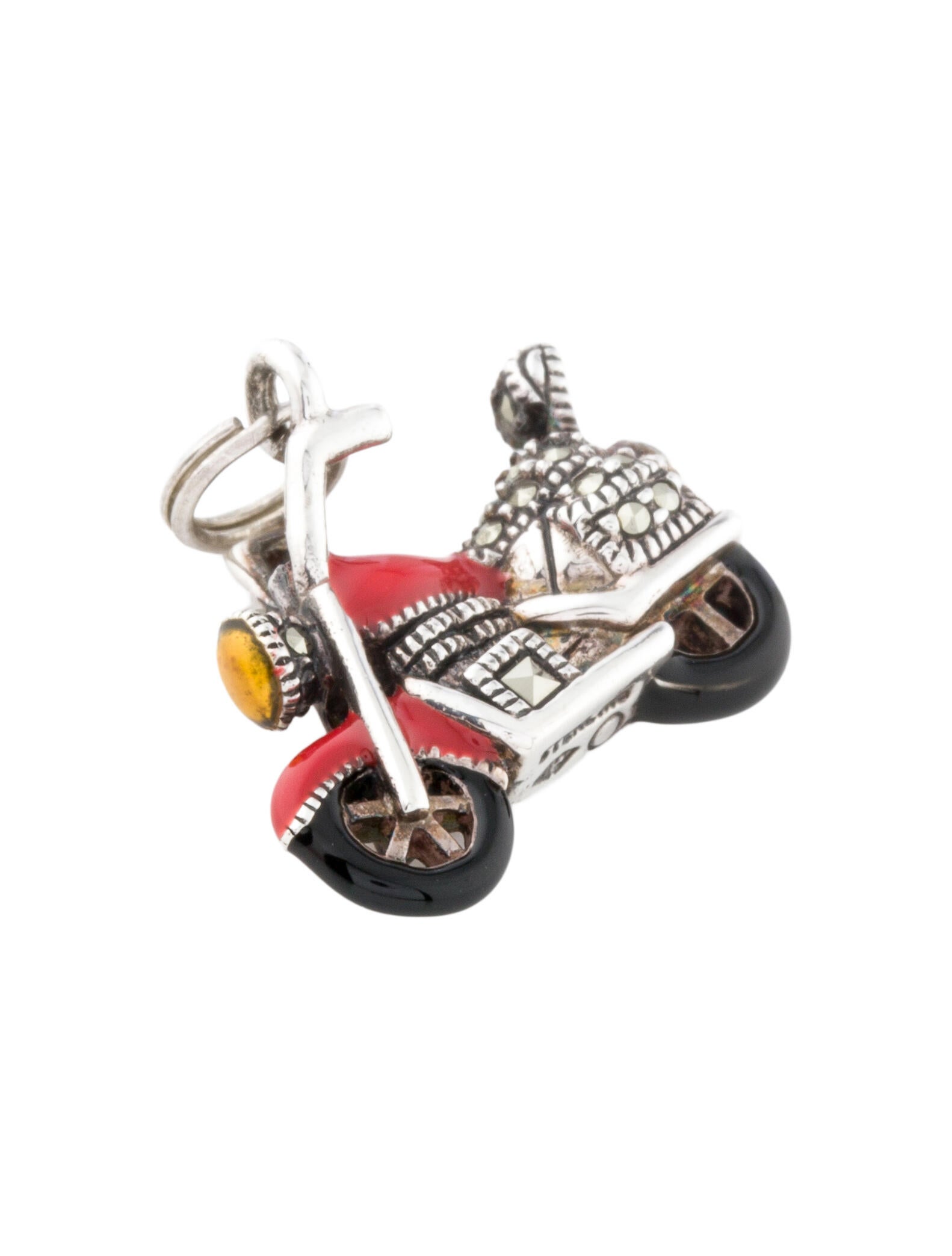Judith Jack Enamel & Marcasite Motorbike Charm