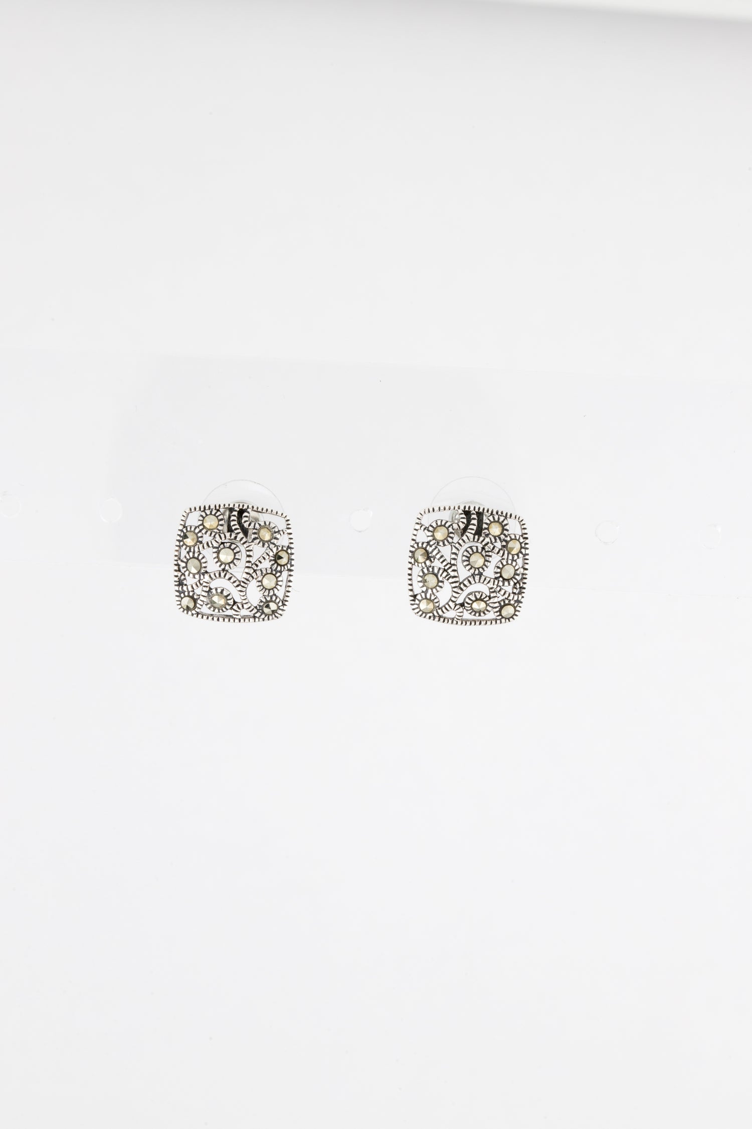 Judith Jack Marcasite Stud Earrings