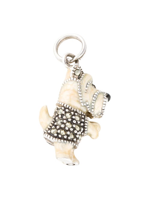 Judith Jack Enamel & Marcasite Dog Charm