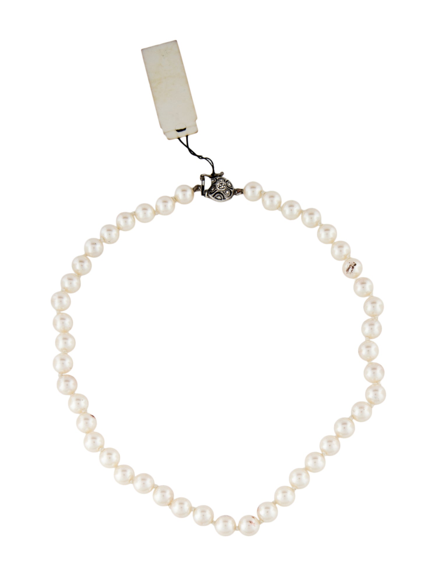 Judith Jack Faux Pearl Collar Necklace