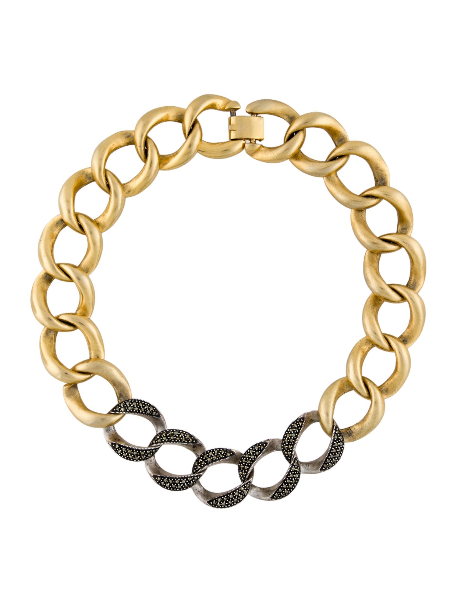 Judith Jack Chain Link Choker Necklace