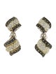 Judith Jack Crystal & Marcasite Earclip Drop Earrings