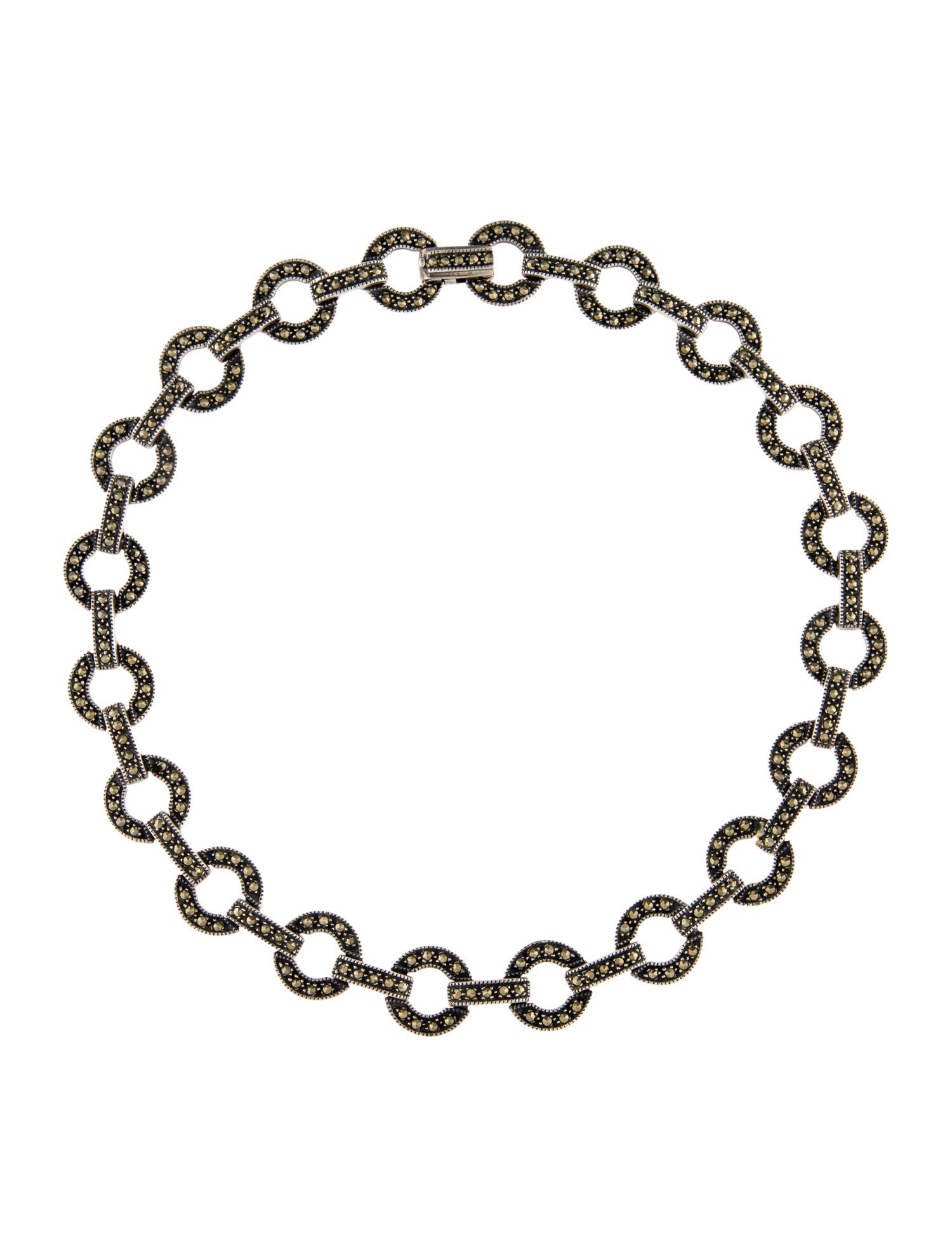 Judith Jack Marcasite Chain Necklace