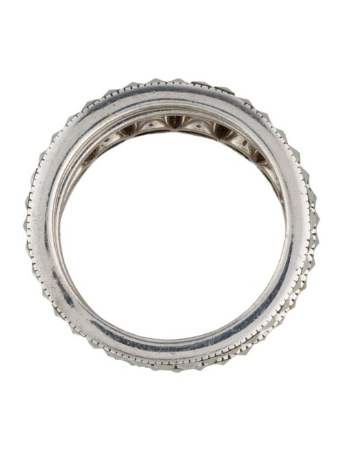 Judith Jack Cubic Zirconia & Marcasite Band Ring Set