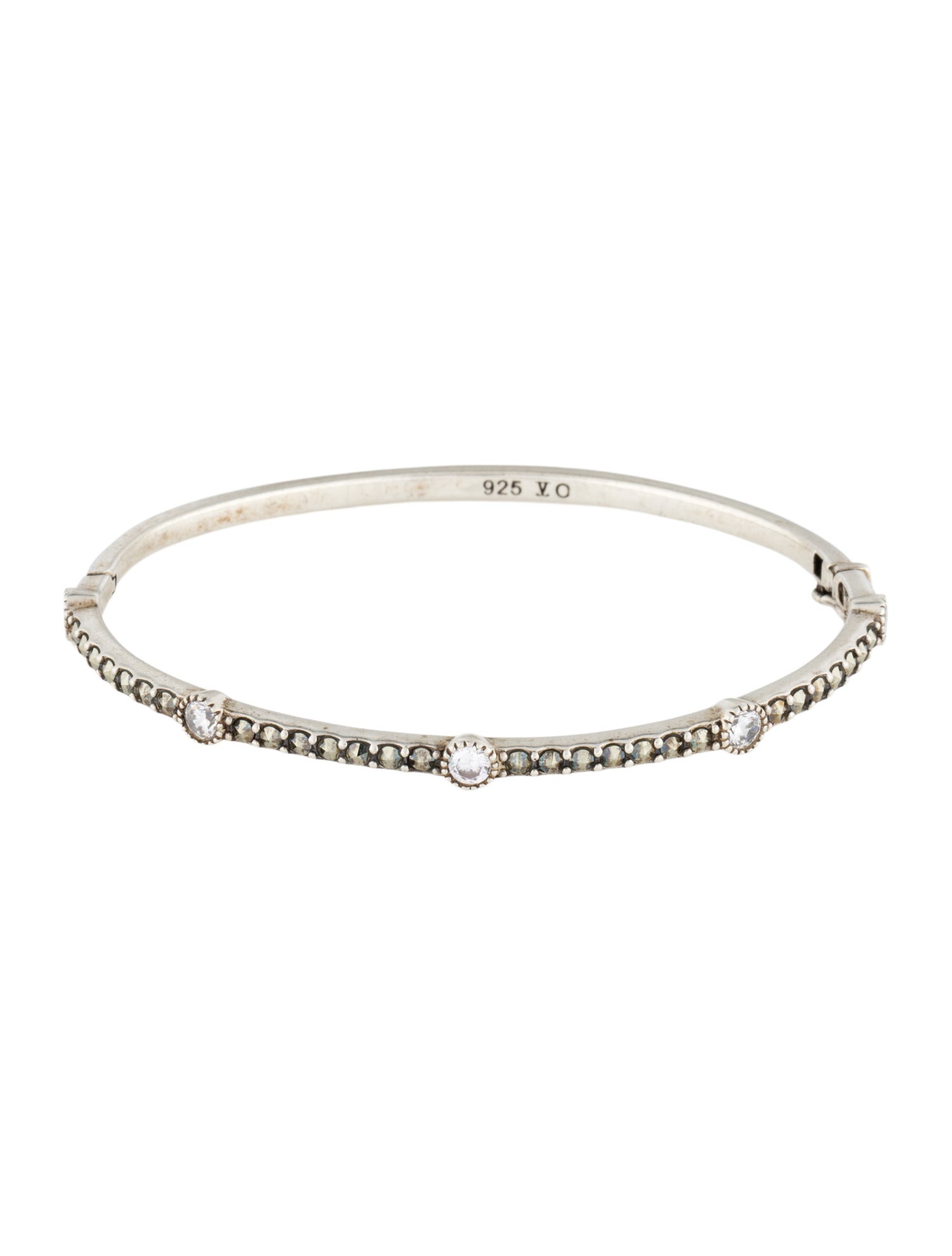 Judith Jack Marcasite & Cubic Zirconia Bangle Bracelet