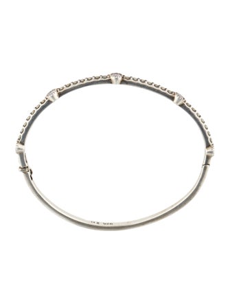 Judith Jack Marcasite & Cubic Zirconia Bangle Bracelet