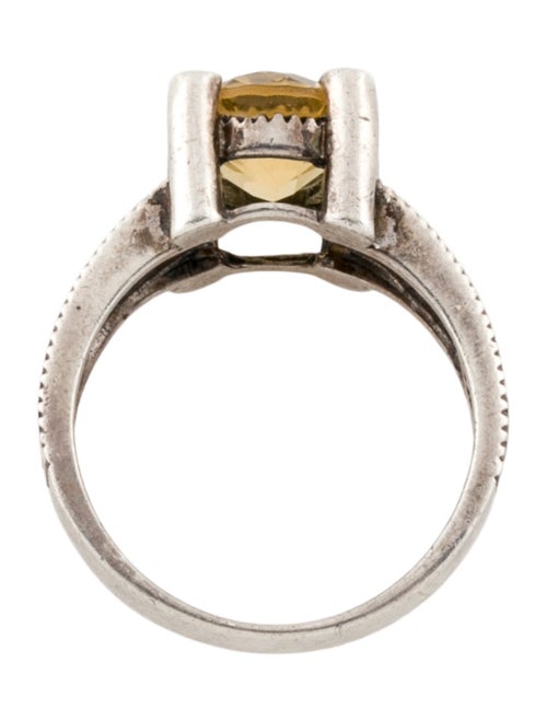 Judith Jack Citrine & Marcasite Cocktail Ring