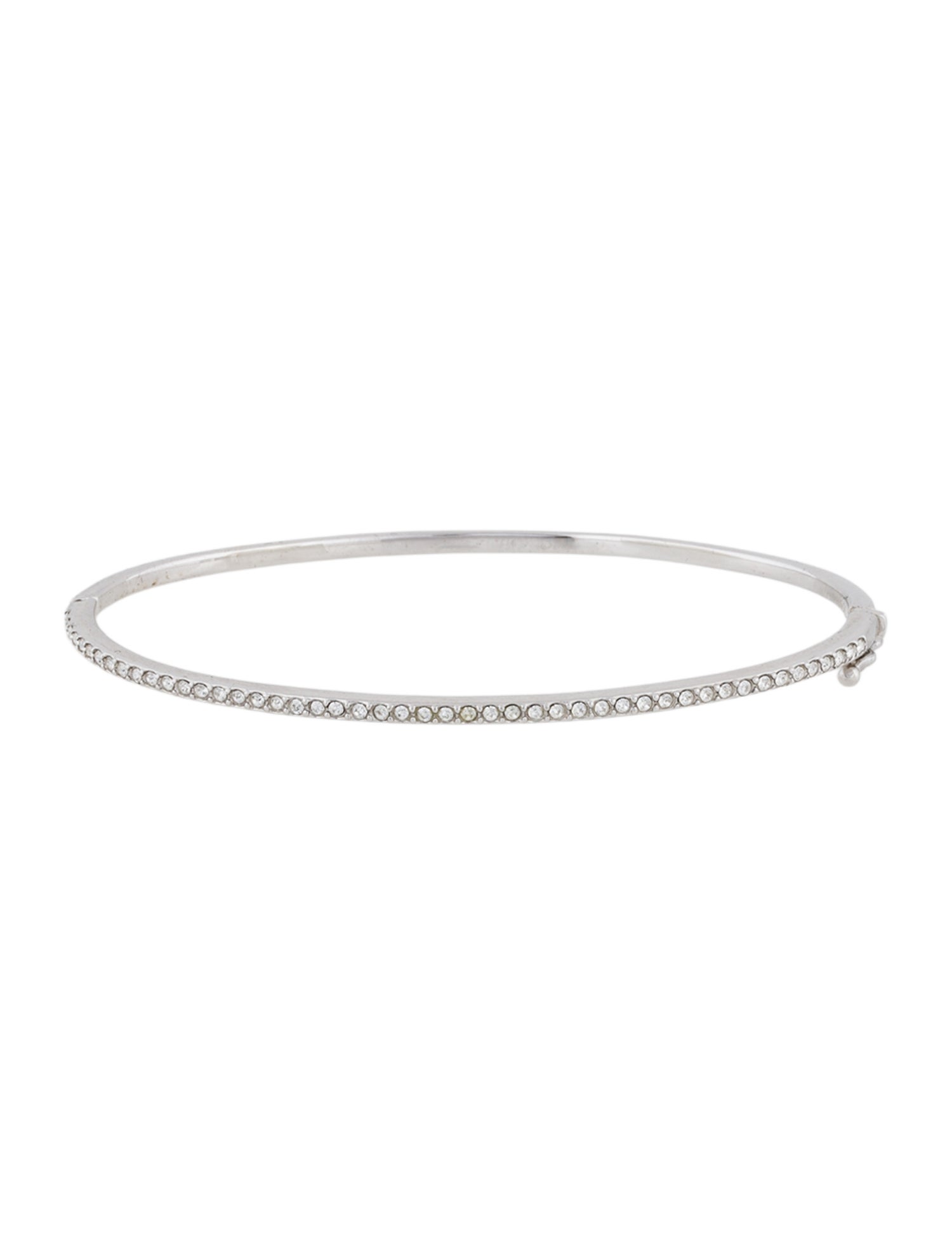 Judith Jack Crystal Hinged Bangle Bracelet