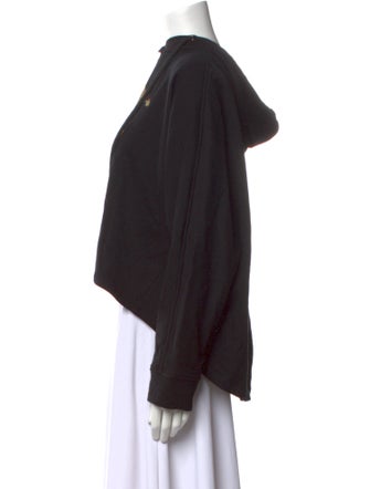 Jessie Liu Collection Graphic Print Mock Neck Sweatshirt